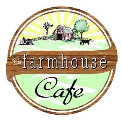 The Farmhouse Cafe building at 17 Pleasant Street, with the cafe sign out front